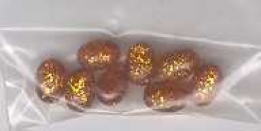 Glitzerperle Olive hellbraun